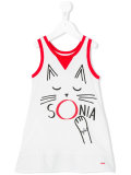 cat print dress