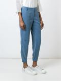 cropped tapered trousers