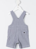 stripe print dungarees