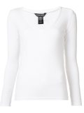 'Satisfaction' V-neck top