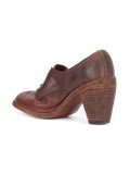 distressed lace-up bootie