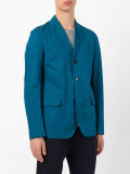 casual three button blazer