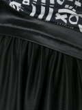 contrast pleated dress