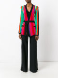 striped knitted jacket