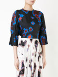 abstract print blouse 