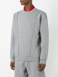 piped trim detail sweatshirt