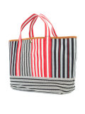 striped tote