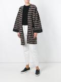 striped cardi-coat 