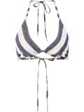 'Nadege' striped triangle bikini top