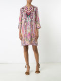 allover abstract print dress