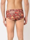 abstract print swim trunks