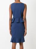 ruffled peplum dress