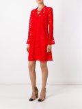 tied neckline lace dress