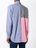 panelled pattern shirt