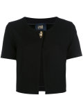 one button cropped jacket 