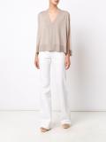 slit sleeve knitted top