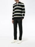 striped half-zip jumper