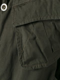 crinkled effect military jacket