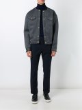 buttoned bomber jacket 