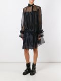 panelled sheer dress