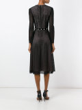 V-neck flared dress