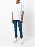pocket detail crew neck T-shirt