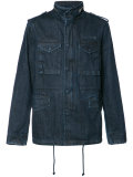multiple pockets denim jacket