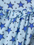 star print shift dress
