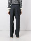 pleated tapered trousers
