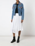 pompom denim jacket