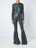 round neck knit blouse
