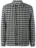 checked bomber jacket