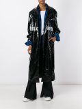 'Hardcore' printed long coat
