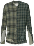 distressed plaid shirt
