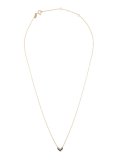 diamond fade shield necklace
