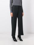 jacquard tapered trousers