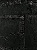 High Rise Straight Leg Jeans with turned up cuffs 