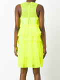 ruffle mesh dress