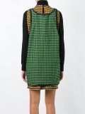 embellished checked dress