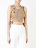 denim dungaree top 