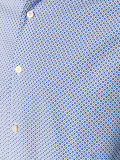 geometric pattern button-up shirt