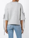 slit sleeves sweatshirt