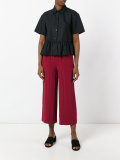 cropped straight trousers