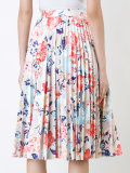 floral print pleated skirt