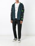 dots plaid windbreaker