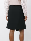 buckled wrap skirt