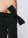 off shoulder flared sleeve dress