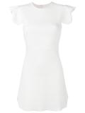 scalloped sleeve dress