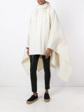 quilted hooded poncho