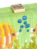 embroidered clutch